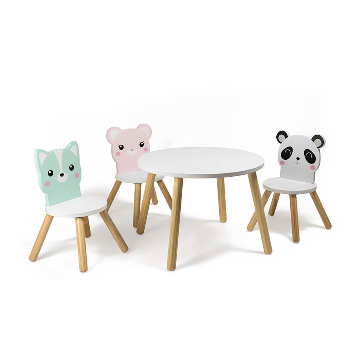 Panda Kinderstuhl aus Holz KIRUMY Eurekakids