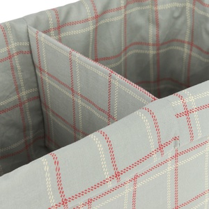 Panier de rangement à deux compartiments STPRIES 30x20cm Nobodinoz blue red checks