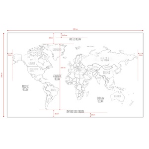 Papier Peint Decor - Mappemonde Lilipinso