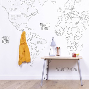 Papier Peint Decor - Mappemonde Lilipinso