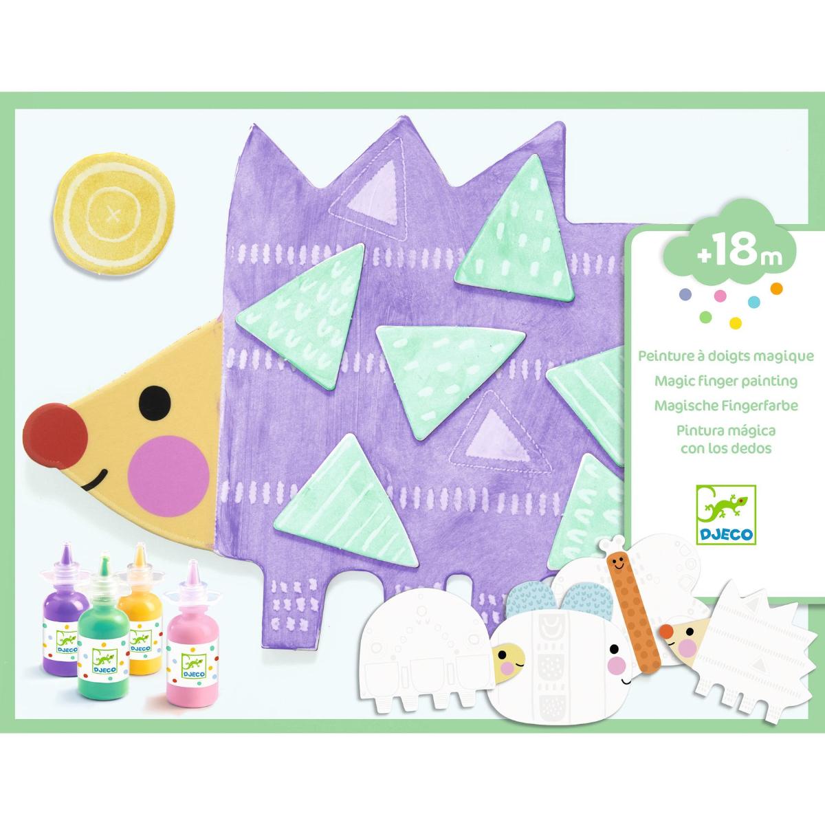 Peinture à doigts magique - Petites formes Djeco