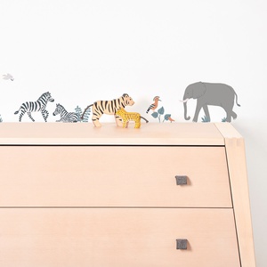 Planche De Stickers A3 (29,7X42Cm) - Girafe, Gazelle Et Flamands Lilipinso