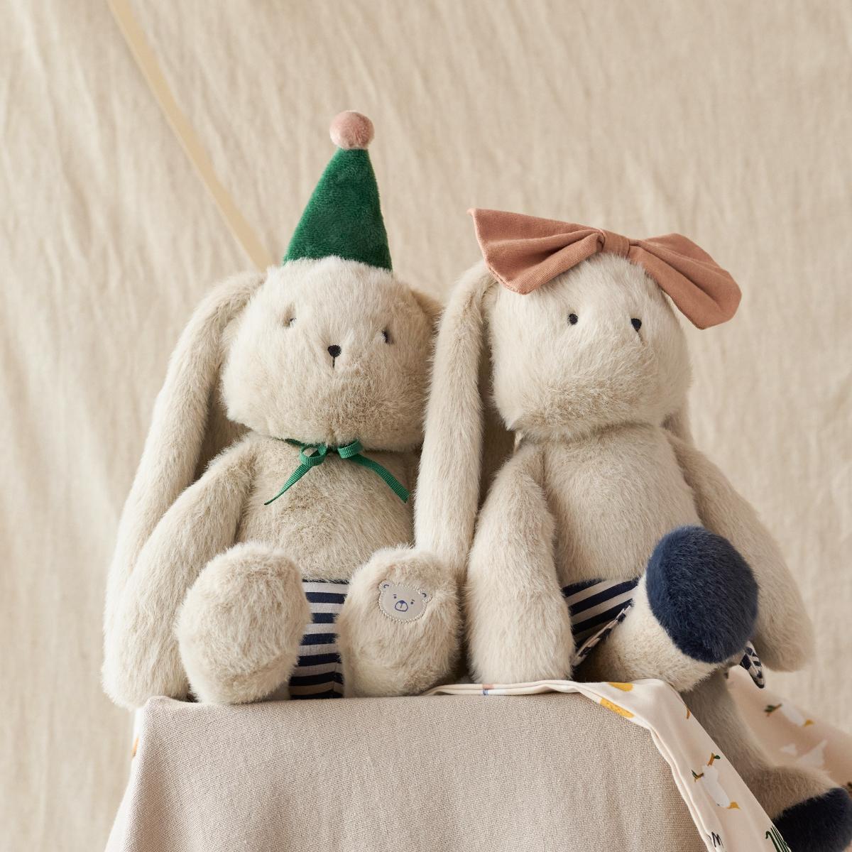 Plüschtier BABETTE Rabbit Celebration Teddy Liewood mist navy stripe mix