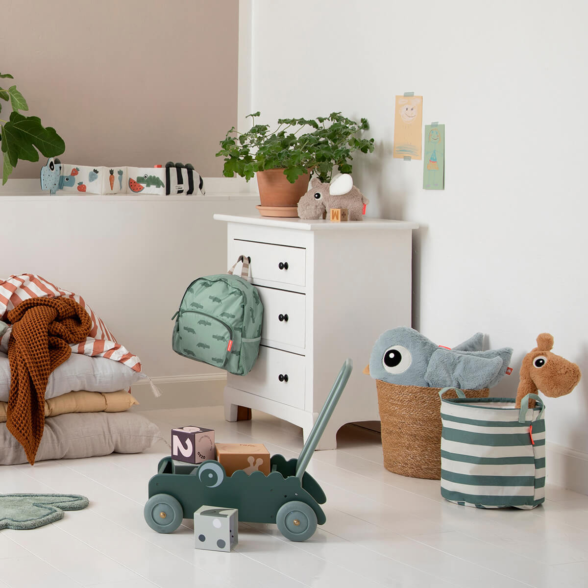 Plüschtier Medio Birdee Azul Done by Deer