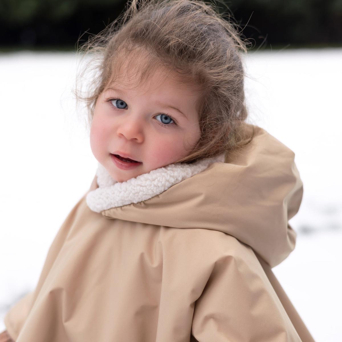 Poncho TEDDY + Bemini coated natural 85