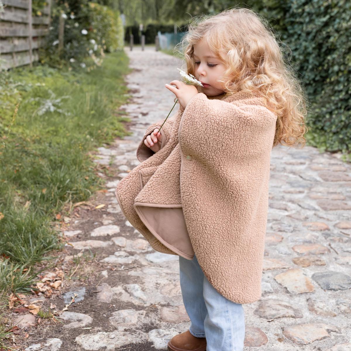 Poncho TEDDY outside + Bemini jersey natural 85