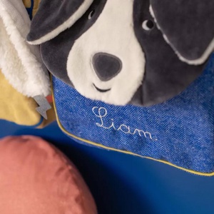 Puce & Pilou Moulin Roty Blue Puce Rucksack