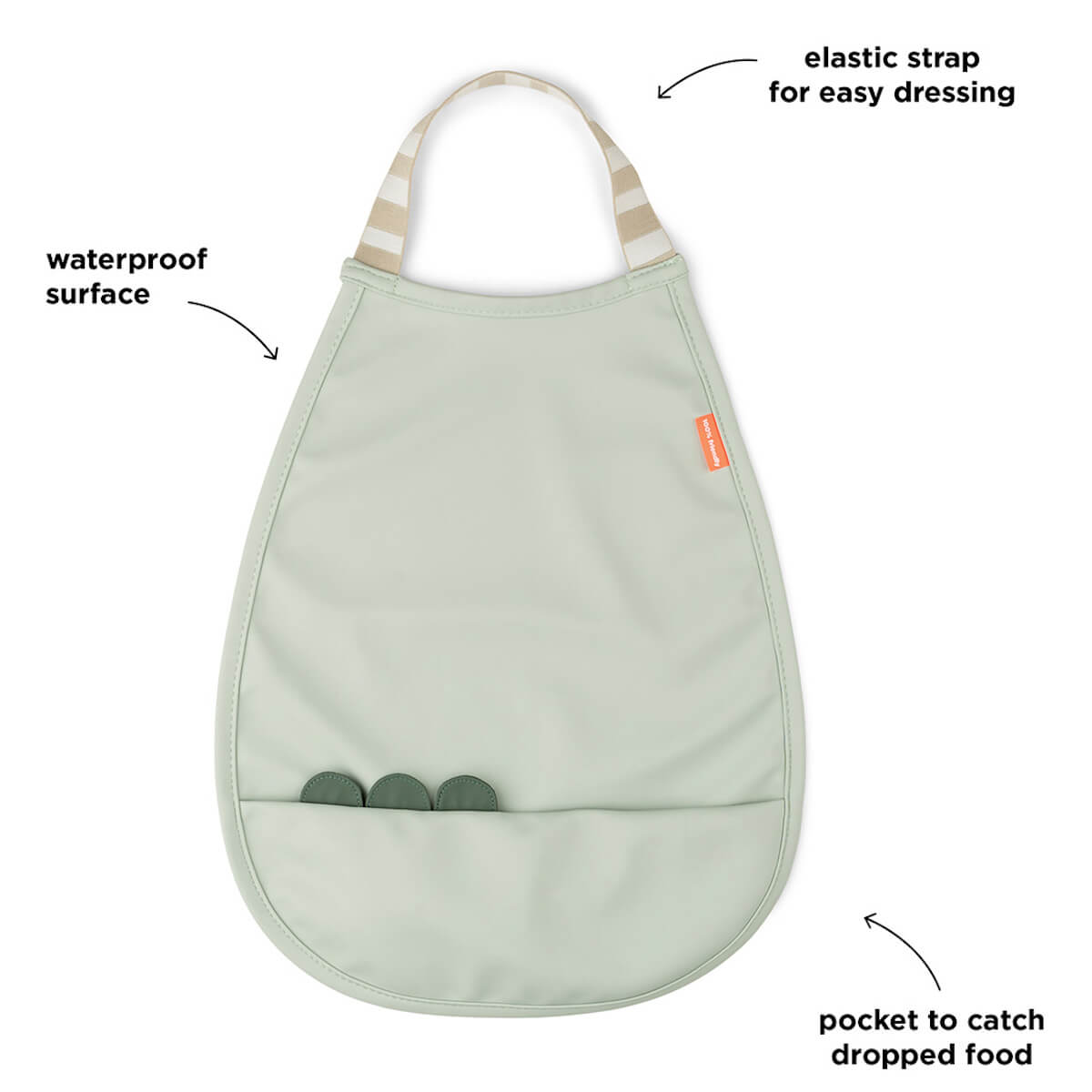 Pullover Babero Croco Verde Done by Deer