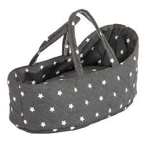 Puppen-tragetasche STARS grau 26cm