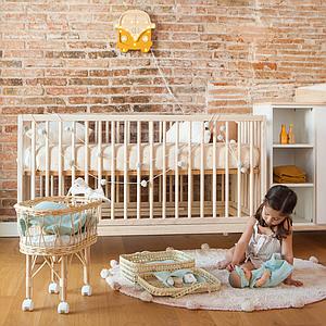 Puppenbettdecke und Kissen BOBBLE grün