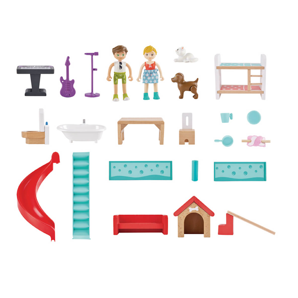 Puppenhaus mit Soundeffekten ROCK&SLIDE Hape