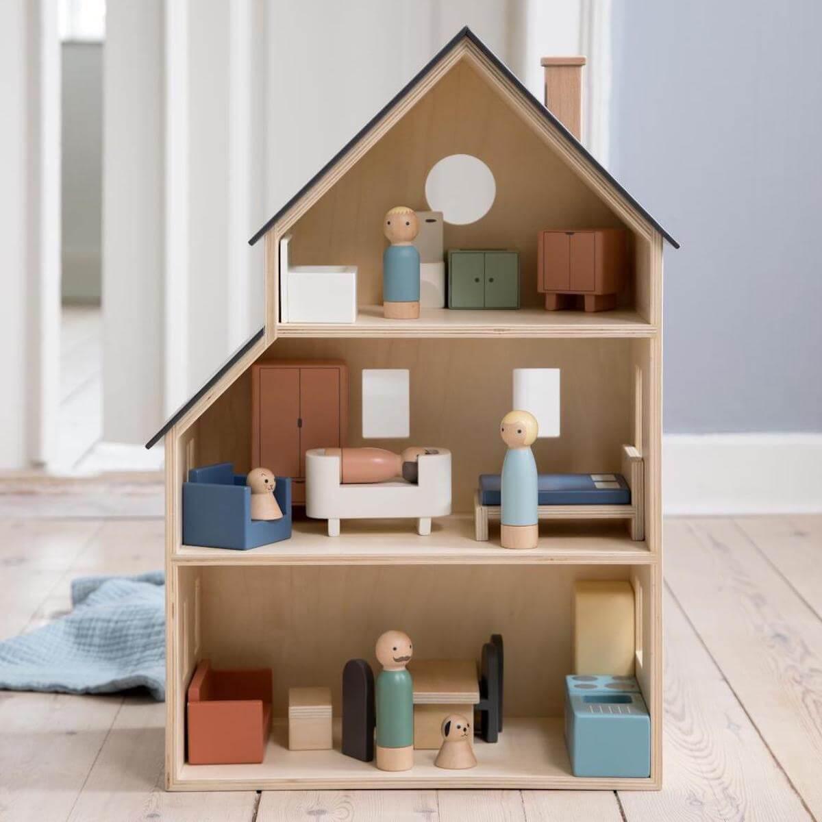 Puppenhaus Schlafzimmer Sebra 