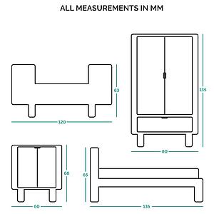 Puppenhaus Schlafzimmer Sebra 
