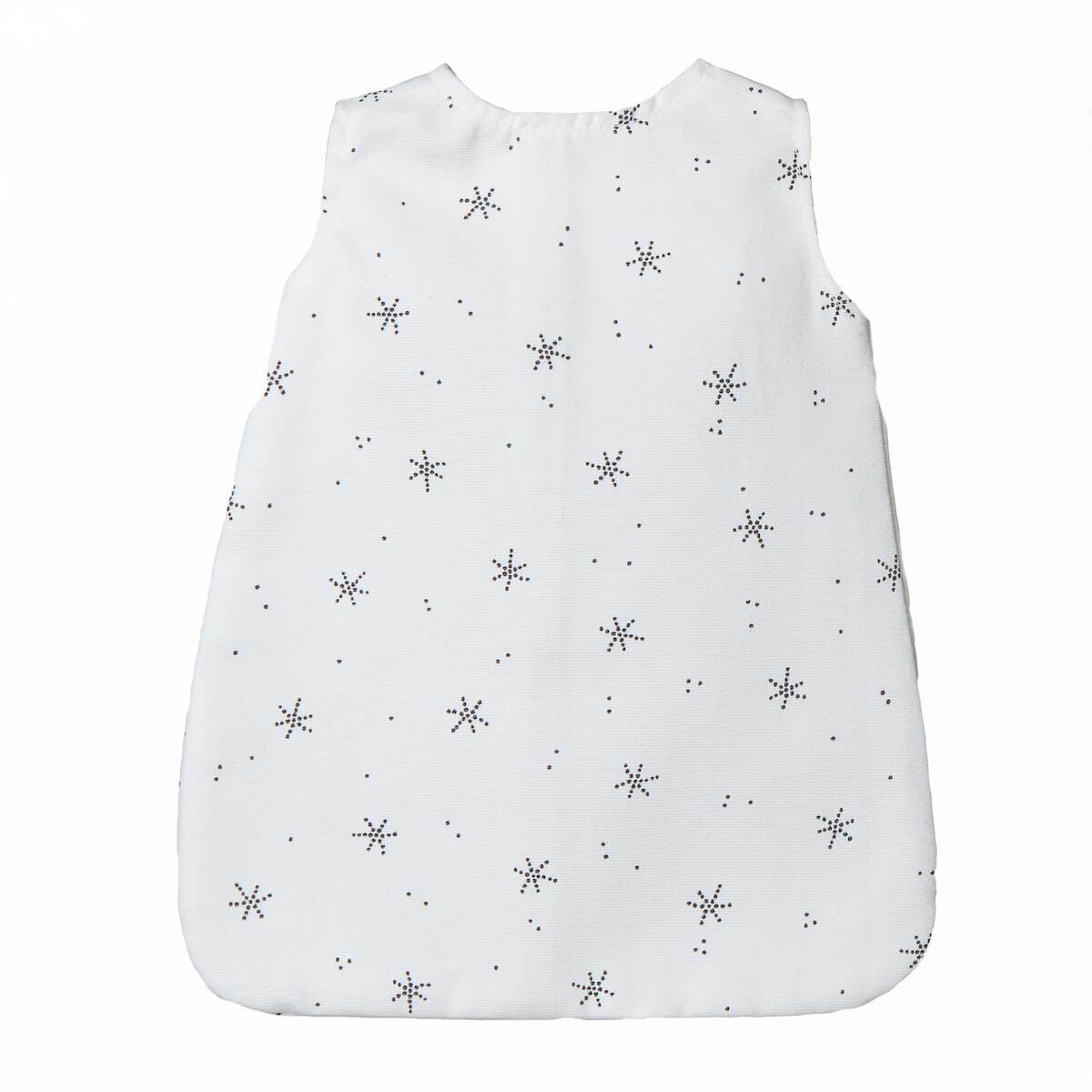 Puppenschlafsack STARS weiß