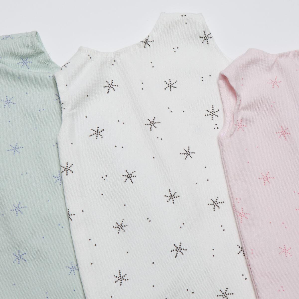 Puppenschlafsack STARS weiß