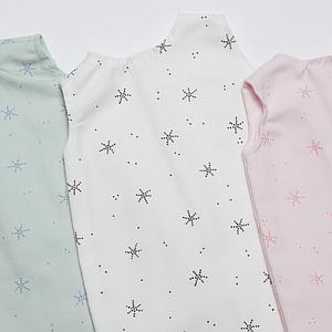 Puppenschlafsack STARS weiß