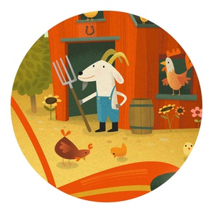 Puzz silhouette - Tracteur - 16 pcs Djeco