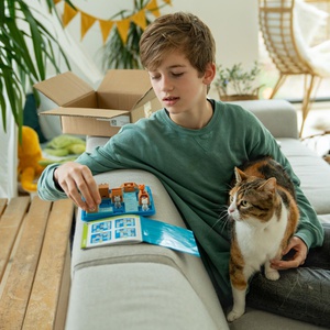 Puzzle 1 Spieler COMPACT Katzen und Schachteln Smartgames