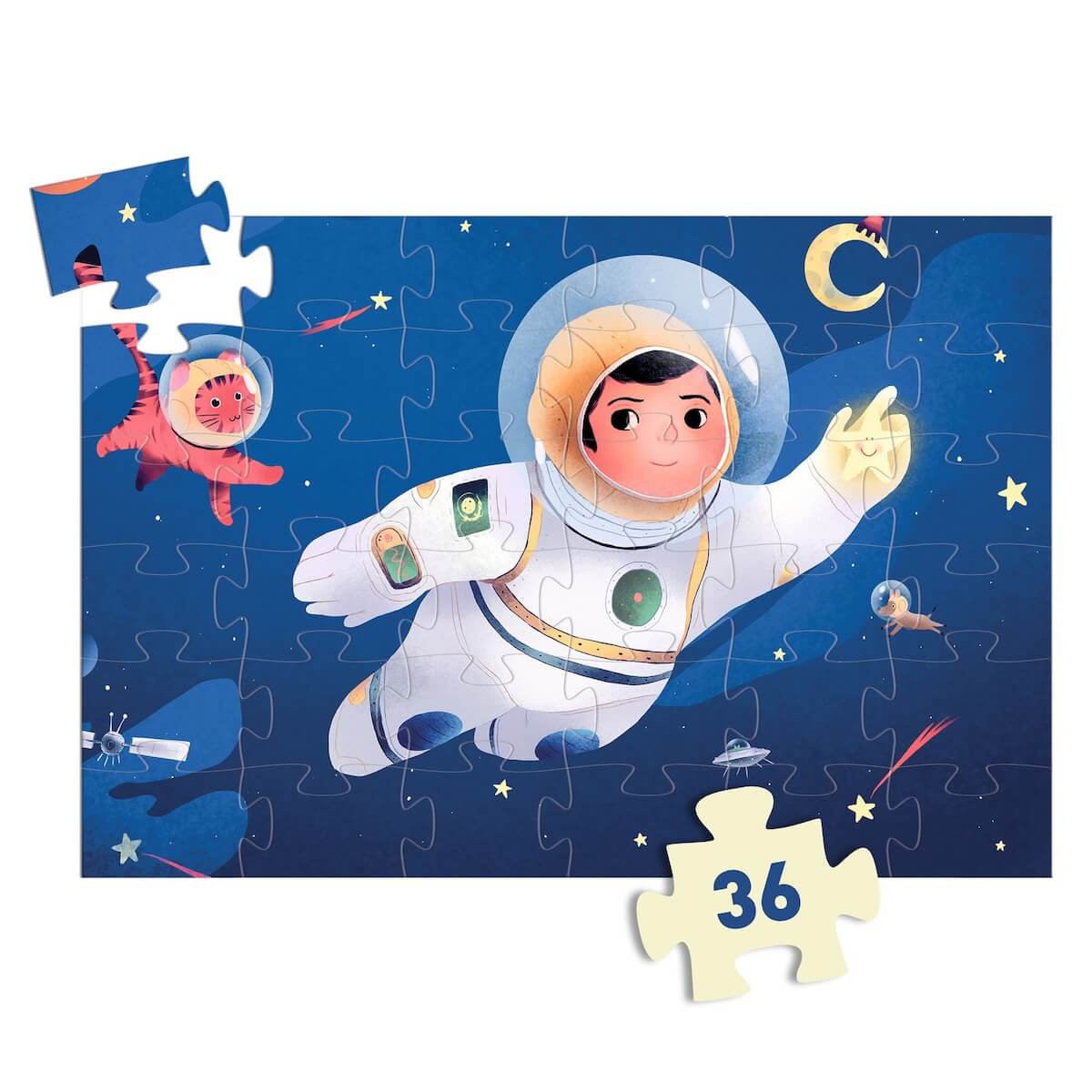 Puzzle Astronaut 36 Teile Djeco
