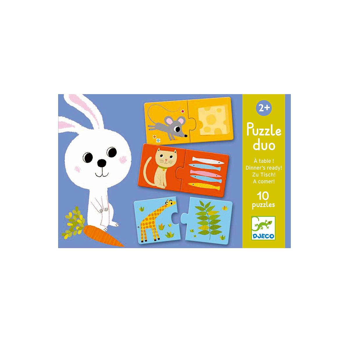 Puzzle duo-trio Was esse ich Djeco