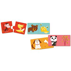 Puzzle duo-trio Was esse ich Djeco