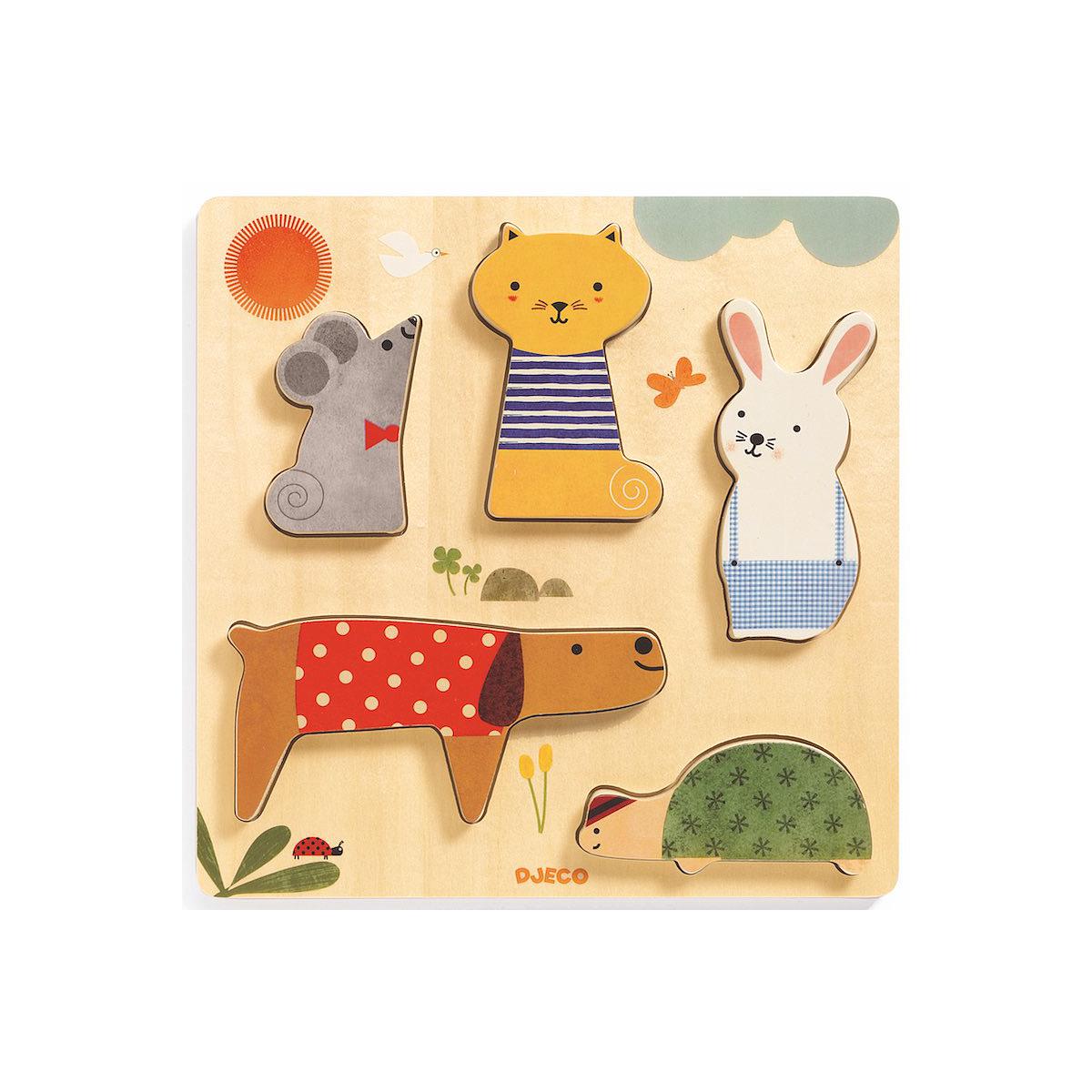 Puzzle relief WOODYPETS Djeco