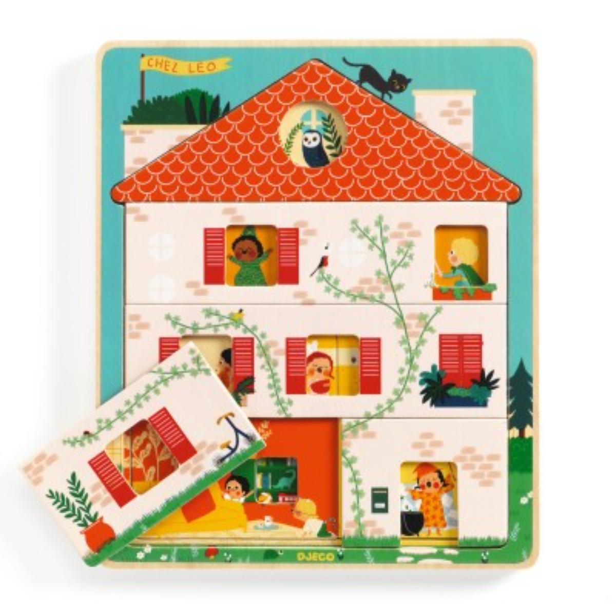 Puzzles 3 Niveaux Chez Leo Djeco