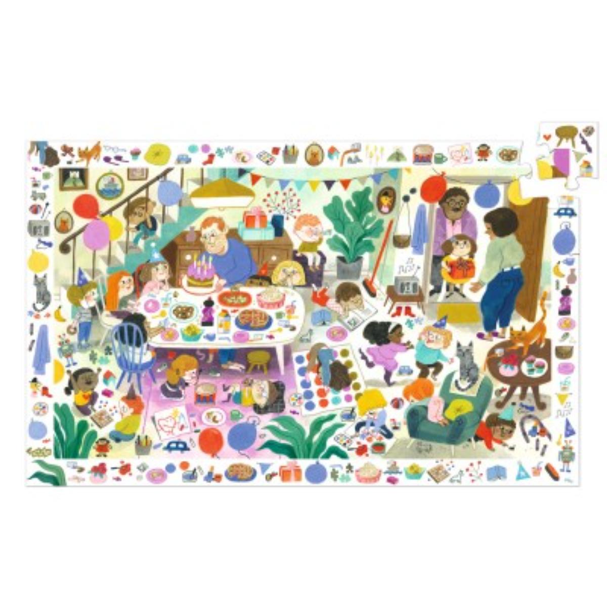 Puzzles Observation La fête d'anniversaire - 54pcs Djeco
