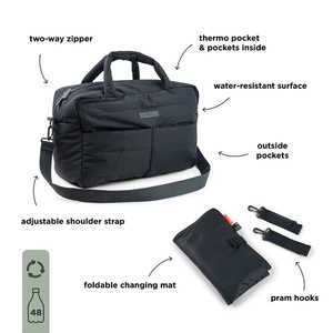 Quilted changing bag Done by deer Schwarz