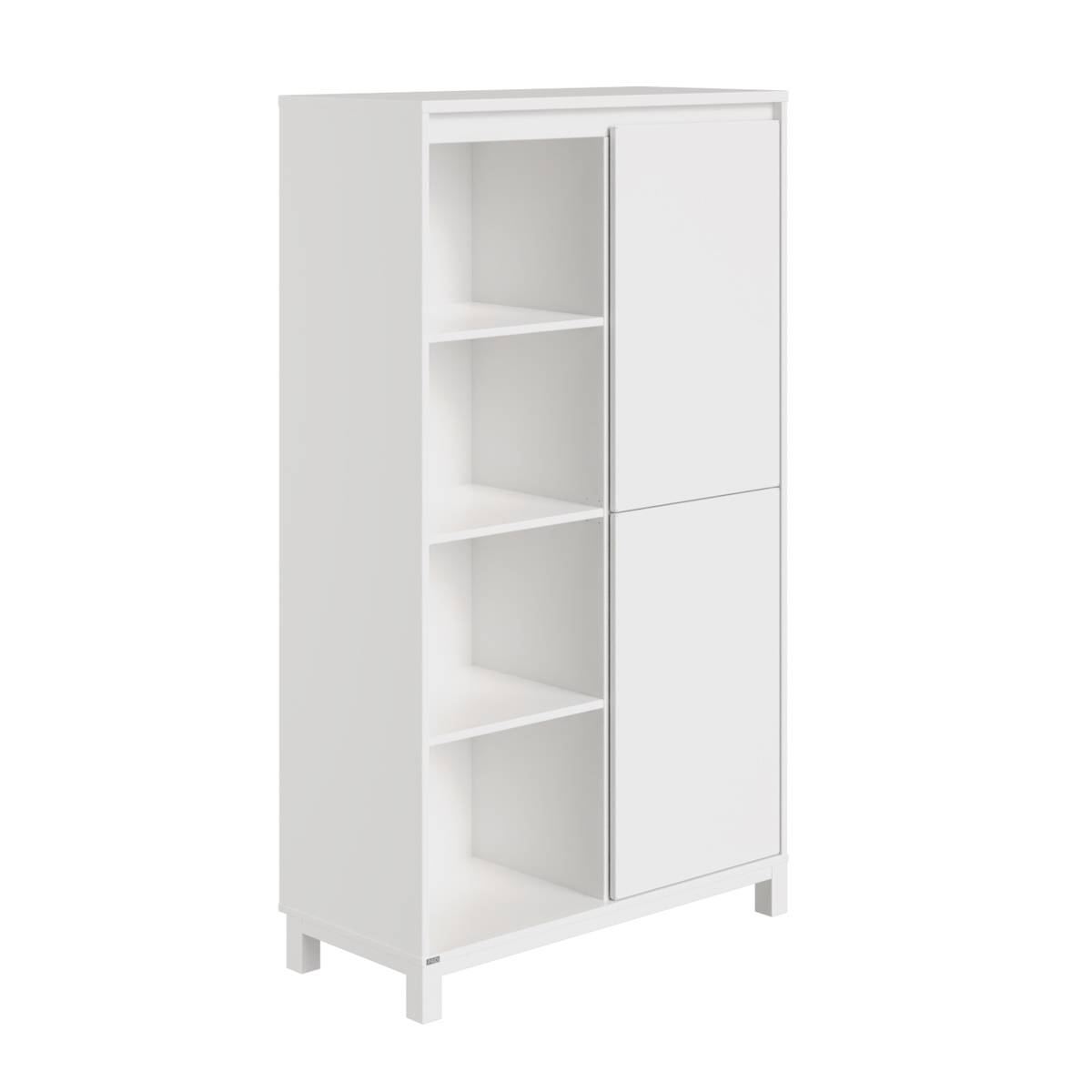 Regal 2 Ports rechts 4 offene Fächer OLLI Paidi weiß