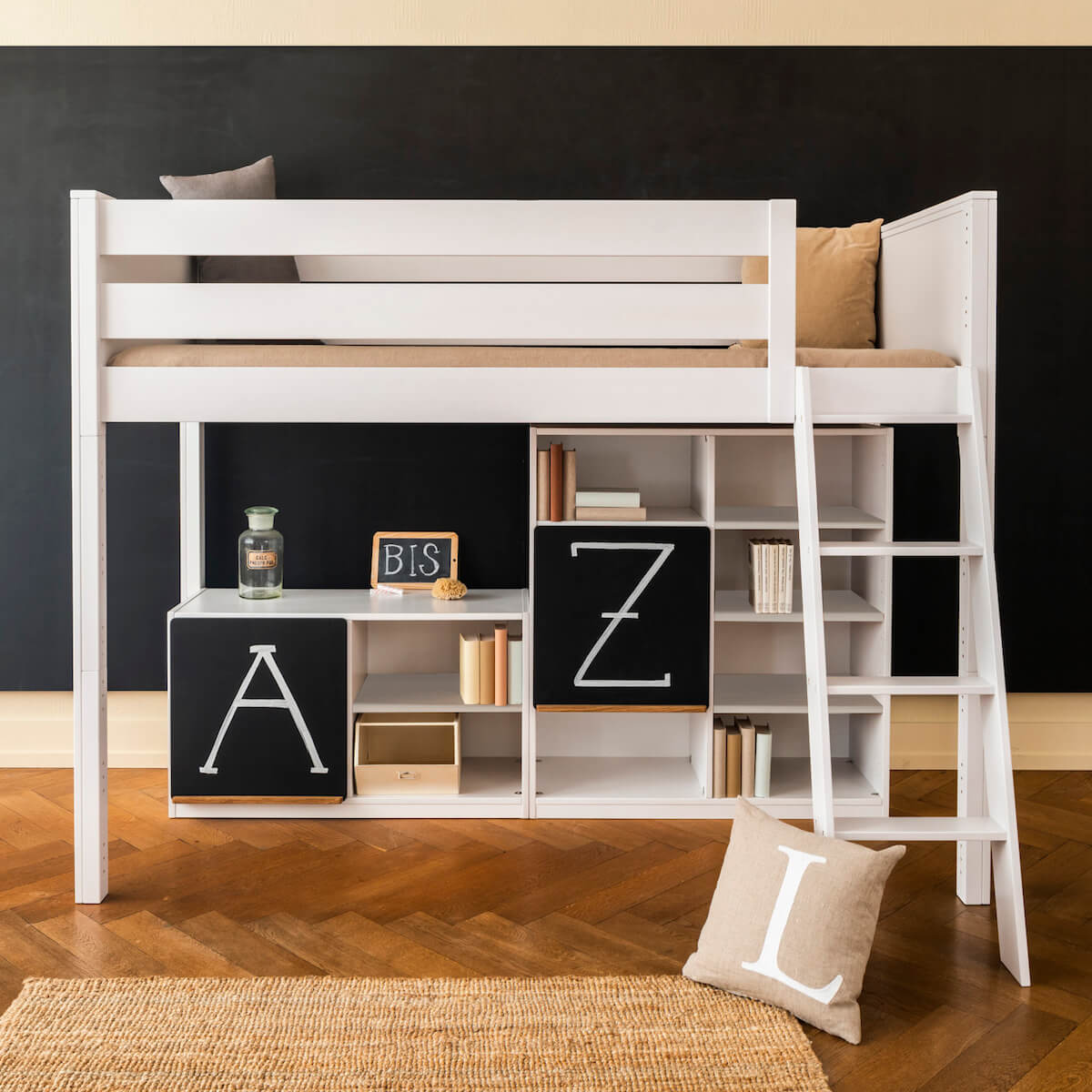 Regal klein KASVA Mdf weiß-lackiert