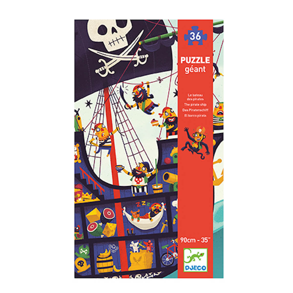 Riesenpuzzles LE BATEAU DES PIRATES Djeco WIP