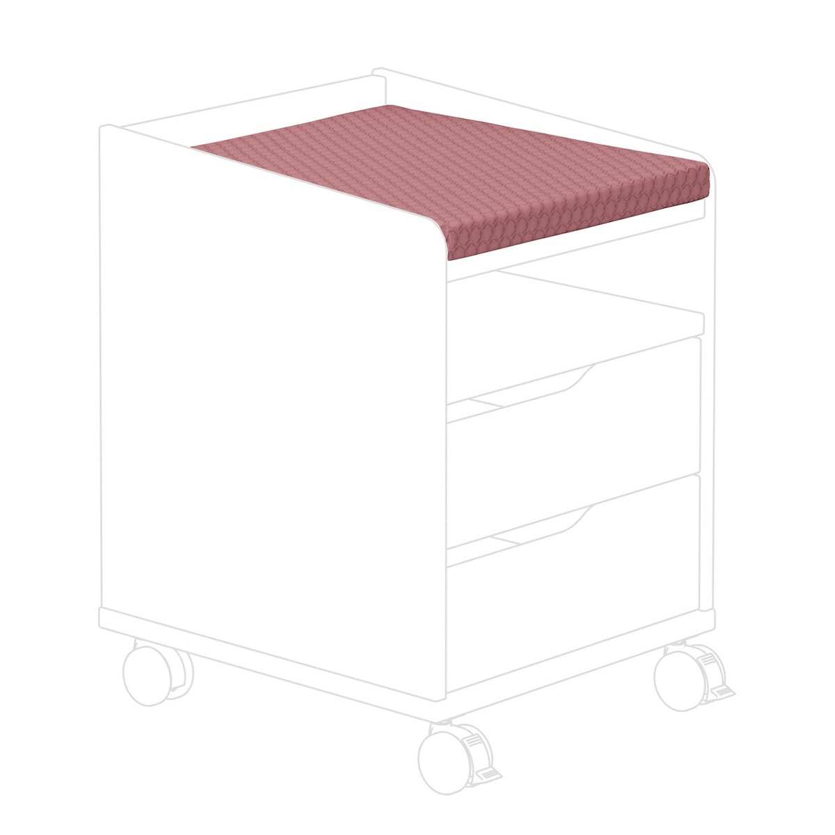 ROLLCONT SITZKISSEN. FRAMBOISE DIEGO Schreibtische Paidi 