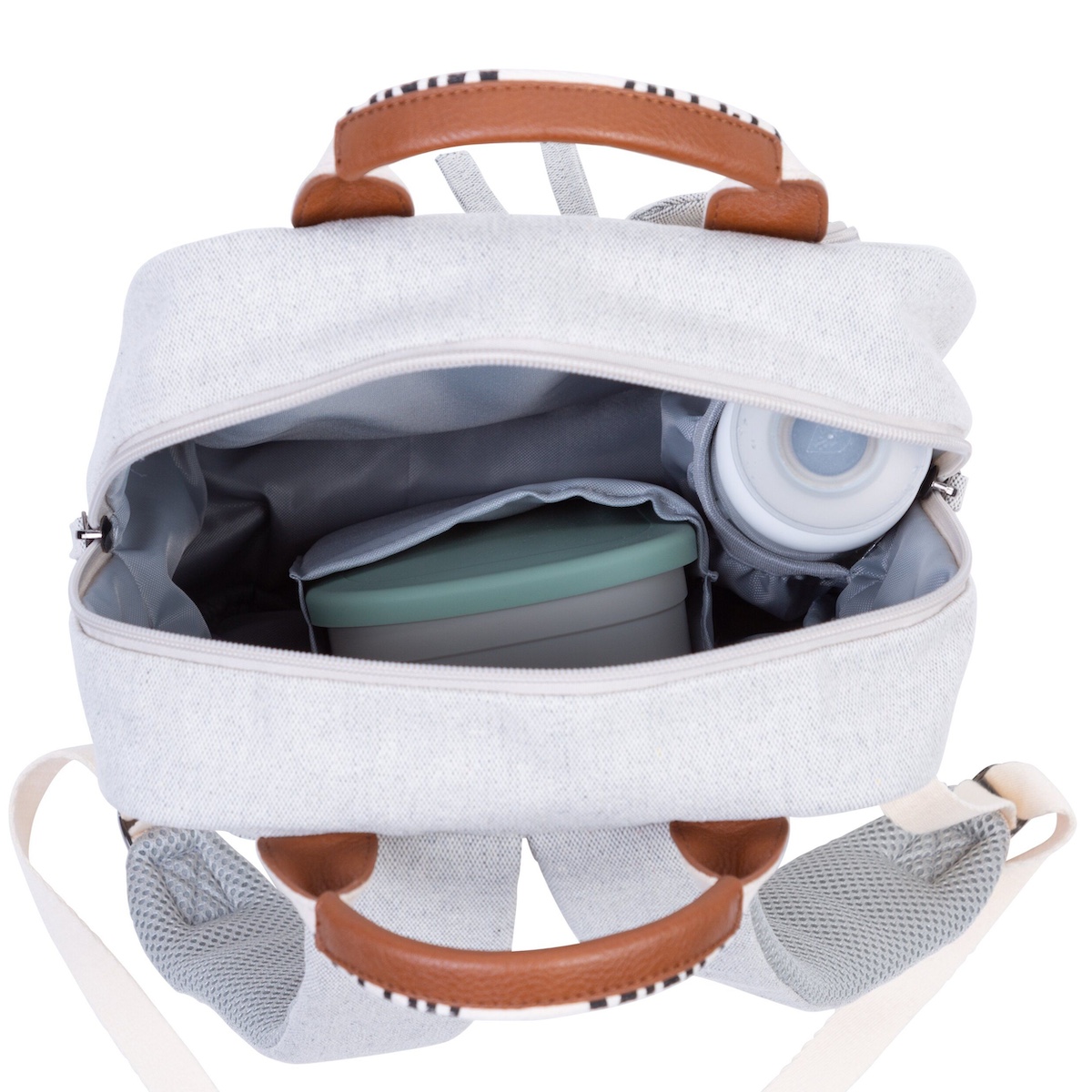 Rucksack mini SIGNATURE Childhome canvas off-white