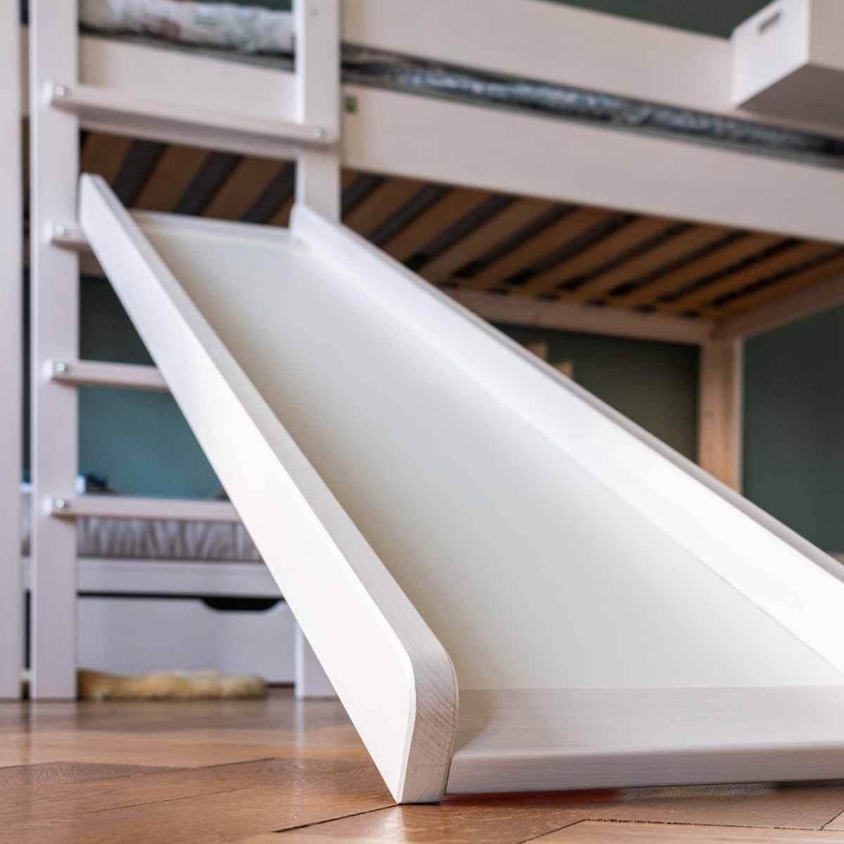 Rutsche Bettzusatz DESTYLE de Breuyn Buche massiv weiß gebeizt-lackiert