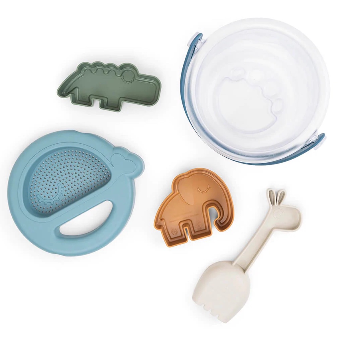 Sand play set 5 pcs Deer friends Blue mix Done by Deer