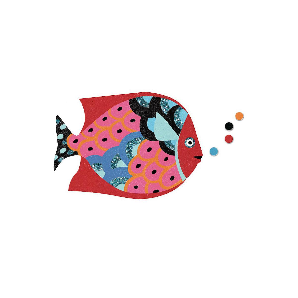 Sandbild Regenbogen Fische Djeco