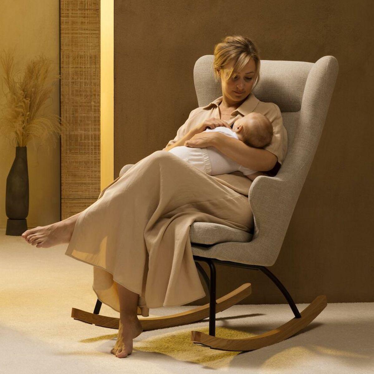 Schaukelstuhl für Erwachsene DE LUXE Quax Clay