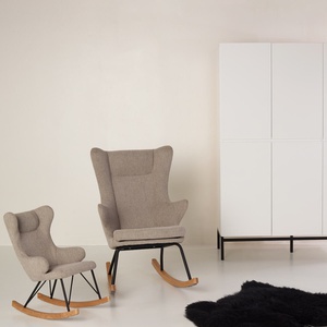 Schaukelstuhl für Erwachsene DE LUXE Quax sandgrau