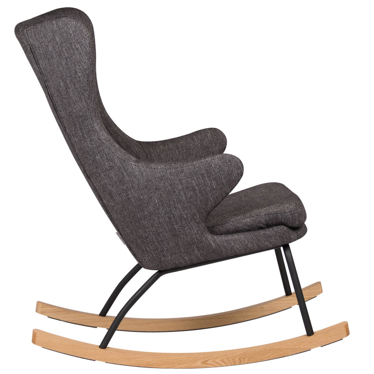 Schaukelstuhl für Erwachsene DE LUXE Quax schwarz