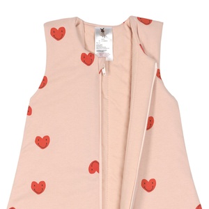 Schlafsack Interlock Heart peach rose 7-12m Größe 74/80 Laessig