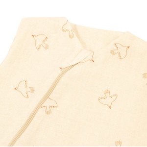 Schlafsack Sommer 0-6m SWEETY LIGHT Nobodinoz Braun hoshi Vögel