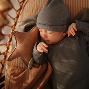 Schmusedecke Mushie Star Natural