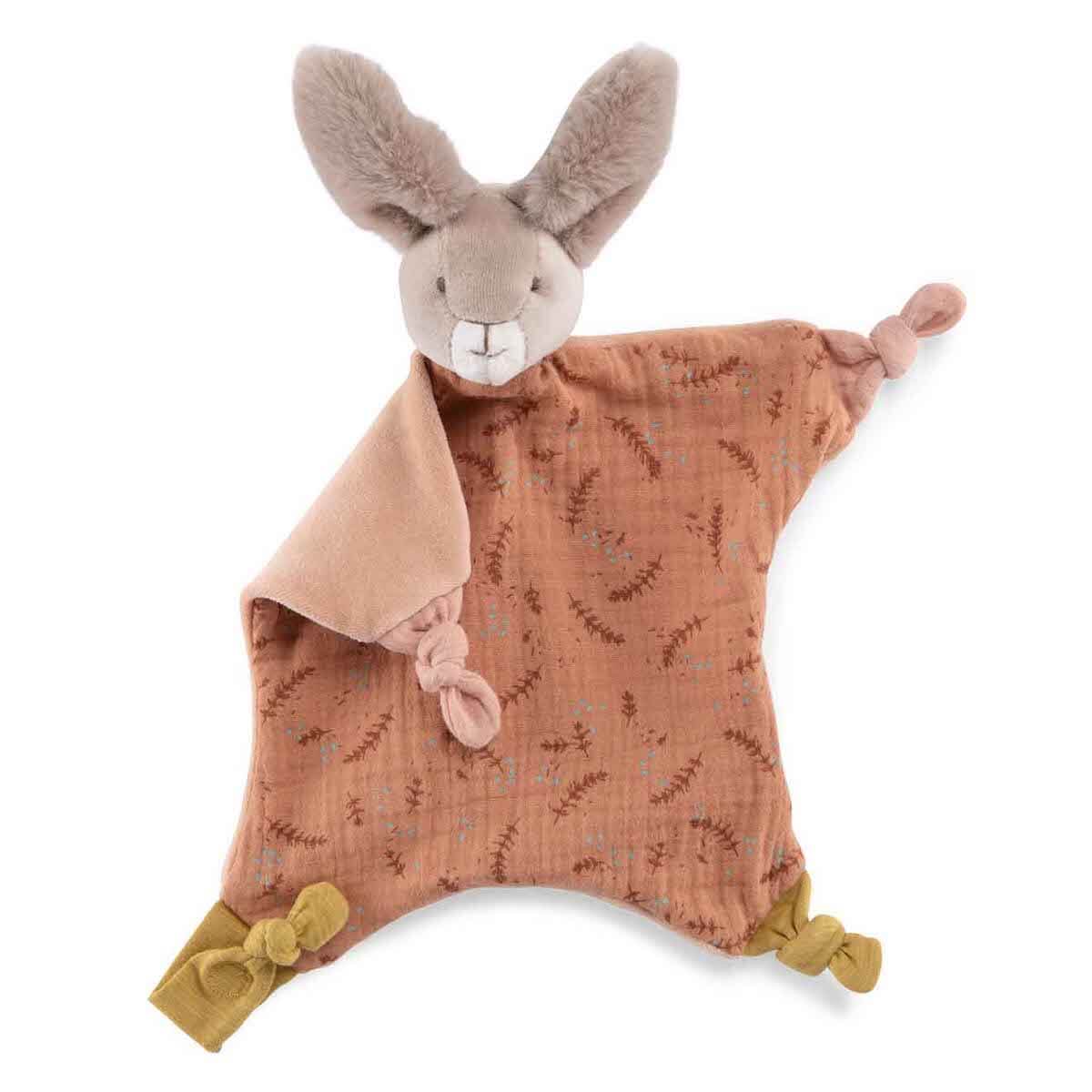 Schmusetuch Hase TROIS PETITS LAPINS Moulin Roty Ton