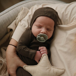 Schnuller 6-18m Moom Night Pack 2 Latex Frigg Tw.Malve Blush