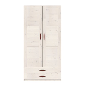 Schrank 2 Türen Regale und Schubladen 100cm Lifetime weiß