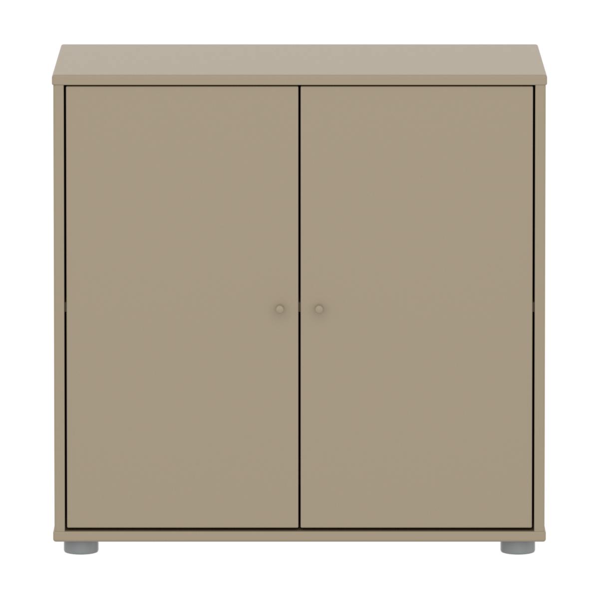 Schrank 2 Türen SAGA Flexa Hafer hellgrau