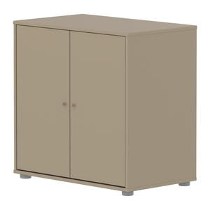 Schrank 2 Türen SAGA Flexa Hafer hellgrau