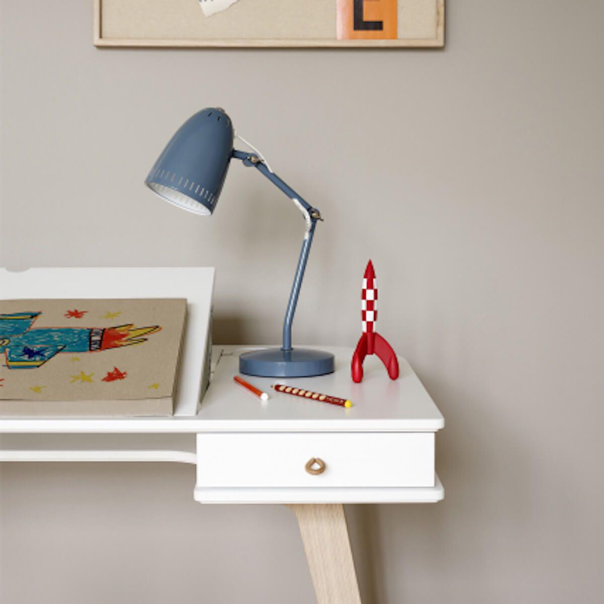 Schreibtisch 66cm WOOD Oliver Furniture weiß-Eiche