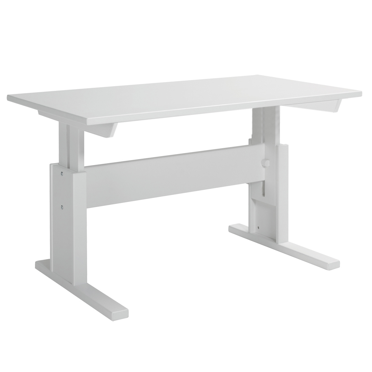 Schreibtisch höhenverstellbar Lifetime weiß